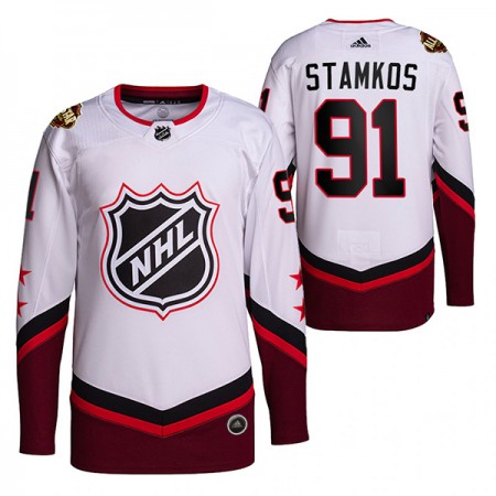 Camisola Tampa Bay Lightning Steven Stamkos 91 2022 NHL All-Star Branco Authentic - Homem